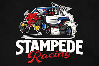 do make an automotive design racing logo design