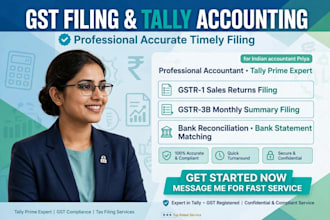 do gst filing, gst registration and tally accounting entries work