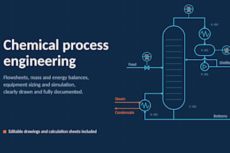 do chemical process engineering calculations and equipment sizing