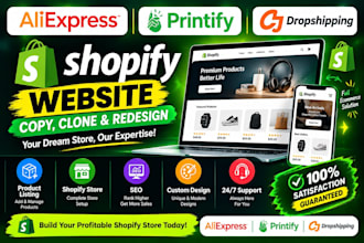 copy, clone and redesign shopify store with your branding