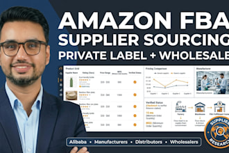 do amazon fba product sourcing and supplier research