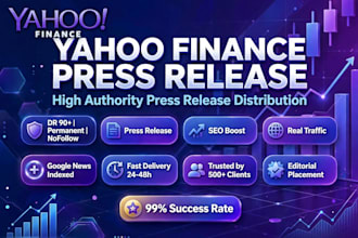 publish your press release on yahoo finance