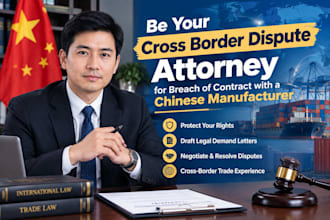cross border dispute attorney for breach of contract with a chinese manufacturer