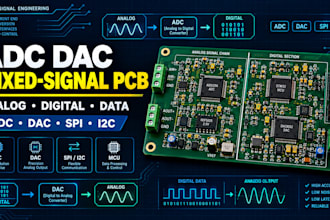 design mixed signal pcb with adc and dac