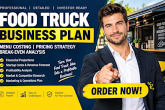create food truck business plan menu costing strategy break even analysis