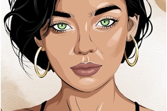 design custom 2d character concept art in photoshop