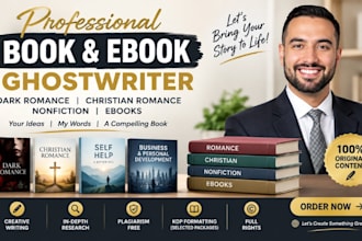 write dark romance christian christian romance book non fiction ebook ghostwrite