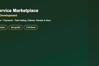 develop your multi service marketplace or super app
