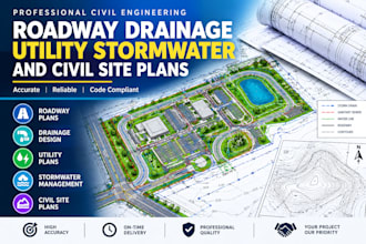 design roadway drainage utility stormwater and civil site plans