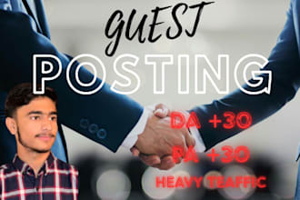 publish guest posts on high authority websites
