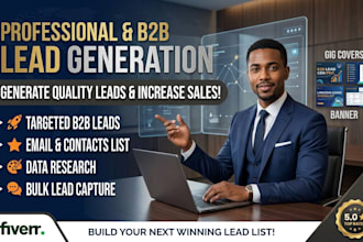 b2b lead generation and data scraping