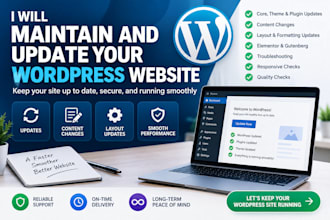 maintain and update your wordpress website