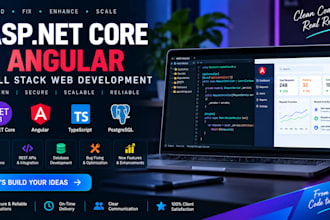 fix bugs and develop asp dotnet core angular web applications