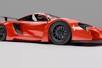 deliver high poly car model for ev startup, drivable vehicle,circuit racing car