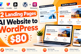 convert your framer, lovable, bolt or ai website to wordpress elementor