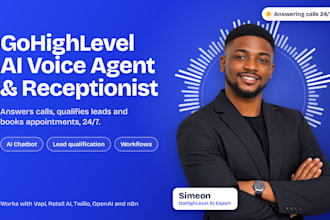 build gohighlevel ai voice agent, ai receptionist and gohighlevel chatbot
