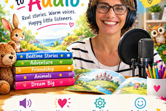 narrate and read your childrens audio books