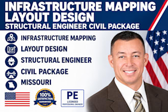 infrastructure mapping layout design structural engineer civil package missouri