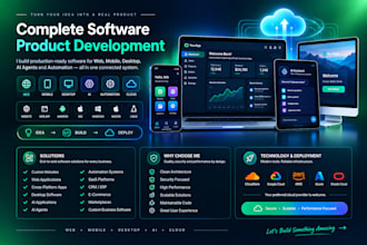 build full stack web, cross platform apps, ai agents and automation