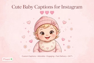 write cute captions for baby photos