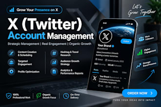 professionally manage and grow your x twitter account