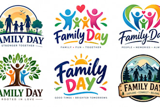design a professional, family, community, or celebration  family day logo