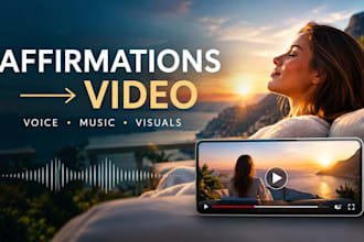 make cinematic affirmation video guided female affirmation meditation voiceover