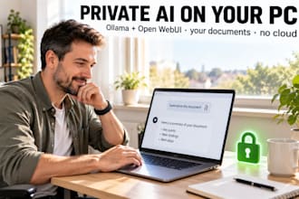 set up a private self hosted ai with ollama and open webui on your pc
