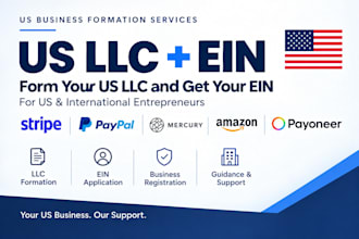 do llc registration, company registration in USA with with ein