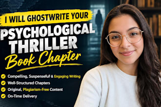 ghostwrite your psychological thriller book chapter