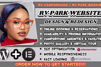rv park website, rv park redesign, rv campground website, rv park booking