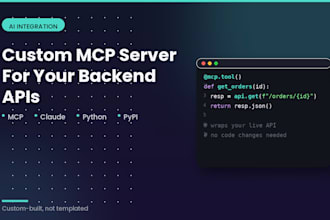 build a custom mcp server for your backend apis