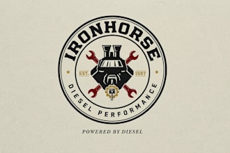 design an awesome car, diesel performance shop, and automotive logo
