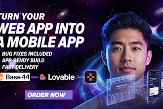 convert website to base44 loveable replit mobile app to ios,android on capacitor