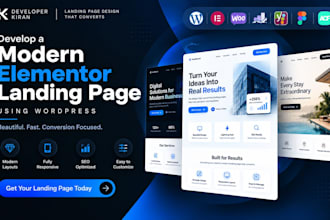 to design a landing page in wordpress