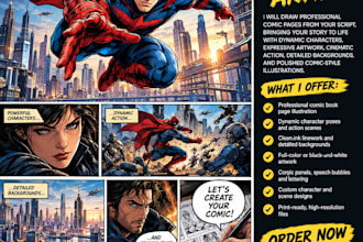 draw professional comic book pages from your script