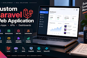 develop a custom laravel web application