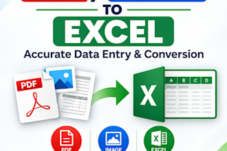 convert PDF, scanned images and documents to excel