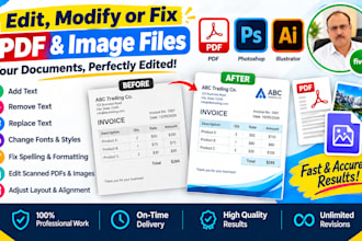 add, remove or replace text in PDF and images