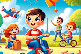 children book illustration and children book illustration