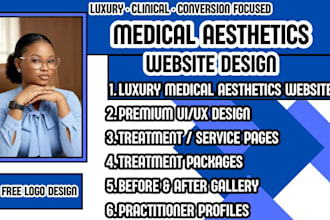design a luxury medical aesthetics and med spa website
