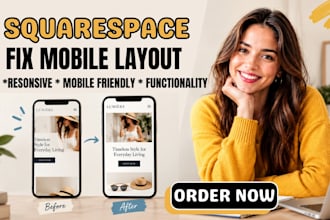 fix your squarespace mobile layout, fix squarespace website responsive issues