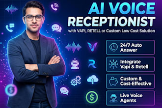 build ai voice receptionist with vapi retell or custom low cost