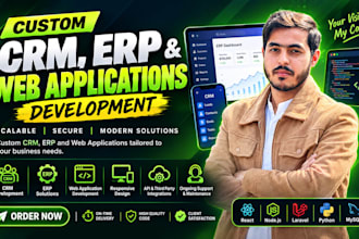 develop custom CRM software, erp and web applications