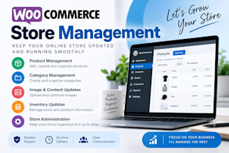 manage and update your woocommerce store