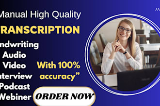 accurately transcribe audio, video and handwritten notes to text