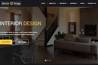 design wix interior website home decor website furniture remodeling website