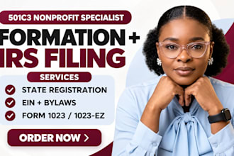 form your nonprofit and file your 501c3 application for irs approval