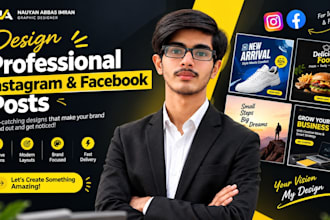 design professional instagram and facebook posts