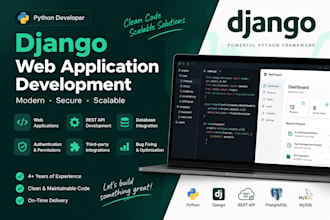 build a django web application and rest API backend